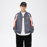 Varsity Unisex Spring Plus Size Retro Sports Casual Patchwork Baseball Jacket