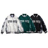Letterman Jacket Outfit Senior Jackets Varsity Baseball Coat Stitching Letter Embroidery Casual Top