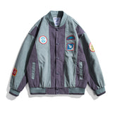 Letterman Jacket Outfit Senior Jackets Varsity Baseball Coat Retro Fashion Brand Stitching Contrast Color Hip Hop Baseball Collar Jacket for Men