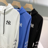Yankees Spring Casual NY Printed Hooded Top for Men and Women
