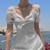 Mariah Carey Dress Retro Waist-Controlled Princess Dress Tulle Dress