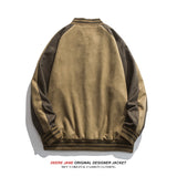 Men Baseball Jacket Spring Baseball Jacket Men Loose Jacket Color Matching Top