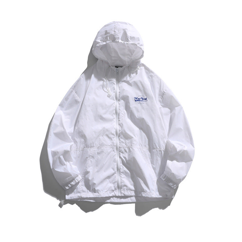 Man Summer T Shirt Hooded Thin Sun-Protective Clothing