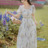 Women cottagecore Dress Summer Vintage Skirt Skirt