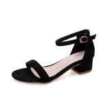 Nude Chunky Heel Sandals