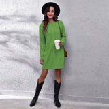Sweater Dress Outfit With Tights 2 Piece Set Stand-Alone Hot Skirt Women's Knitted Dress Loose Women's Clothing