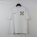 Off White T Shirt Ow. Off Cotton Round Neck Tshirt for Unisex  Owt