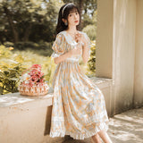 Women's Cottagecore Dress Floral Dress Women's Summer Skirt