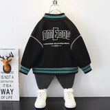 Toddler Boys Jackets Boys' Coat Spring and Autumn Baseball Uniform