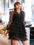Fairy Dress Lace Fairy Dress Skirt Women Autumn and Winter French Hepburn Style Dress Women
