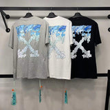 Off White T Shirt Short Sleeve Men's Women's Coat Cotton Tshirt Owt