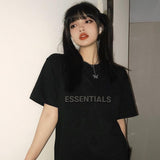 Fog Letter High Street Fashion Fashion Brand Loose Short Sleeve Tshirt Fear Of God