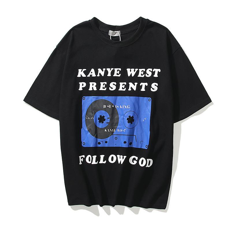 Justin Bieber Drew House Retro Short Sleeve Printed Loose Tshirt Men