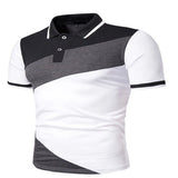 Polo Shirts Spring/Summer Polo Shirt Color Matching Men's T-shirt