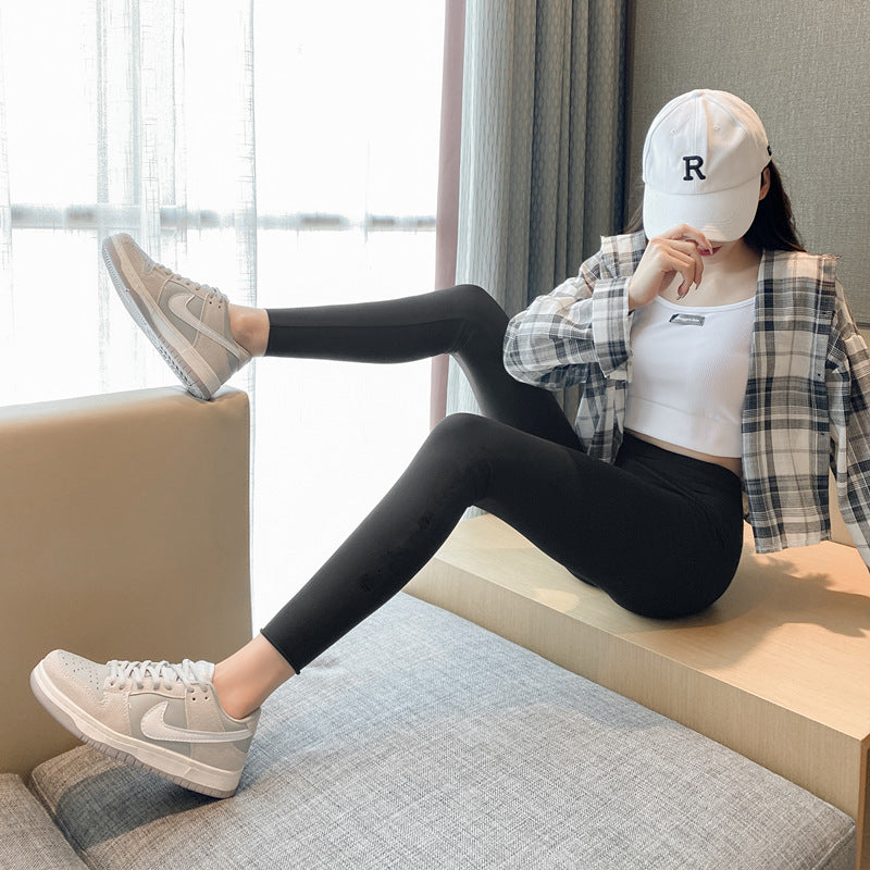 Women's Legging Shark Pants Women's Outer Wear Spring and Autumn High Waist