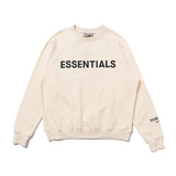 Fog Tops Double Line Letter Printing plus Size Retro Sports Sweater Coat Fear Of God