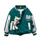 Toddler Boys Jackets Boys' Jacket Baseball Uniform Spring and Autumn Clothing