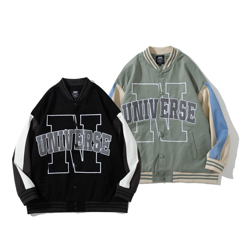 Varsity Jacket Colorblock Baseball Uniform