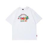 Men T Shirt Summer Casual Tops Cartoon Printed Short Sleeve T-shirt Fashion Loose Half Sleeve