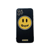 justin b drew phone case Cool Popular Brand Smiley Face Apple 11 Phone Case 12 Pro Max XS/XR Protective Case 8P Men and Women