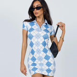 Homecoming Dresses Spring/Summer Plaid Sportswear Dress