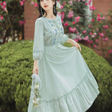 Women cottagecore Dress Vintage and Little Fresh Summer Dress