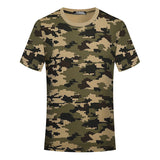 Woodland T Shirt Camouflage Crew Neck