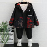 Toddler Boys Jackets Boy's Camouflage Coat Spring and Autumn Hooded Jacket