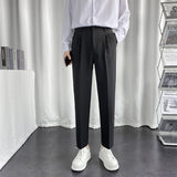 Men Suit Pants Men's Straight Trousers