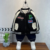 Toddler Boys Jackets Boy's Autumn Coat Baseball Uniform