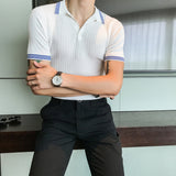 Men Polo Shirts Lapel T-shirt