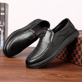 Indo Western Shoes Autumn Flat Casual Shoes Men's First Layer Cowhide Dad Shoes