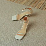Nude Wide Fit Block Heels