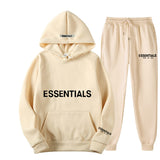 Fear Of God Fog Essentials Hoodie & Sweatpant 2 Piece Set For Men And Women