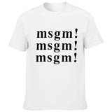 Msgn T Shirt round Neck Cotton Couple Wear