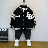Toddler Boys Jackets Children's Baseball Uniform Coat for Boys Spring and Autumn