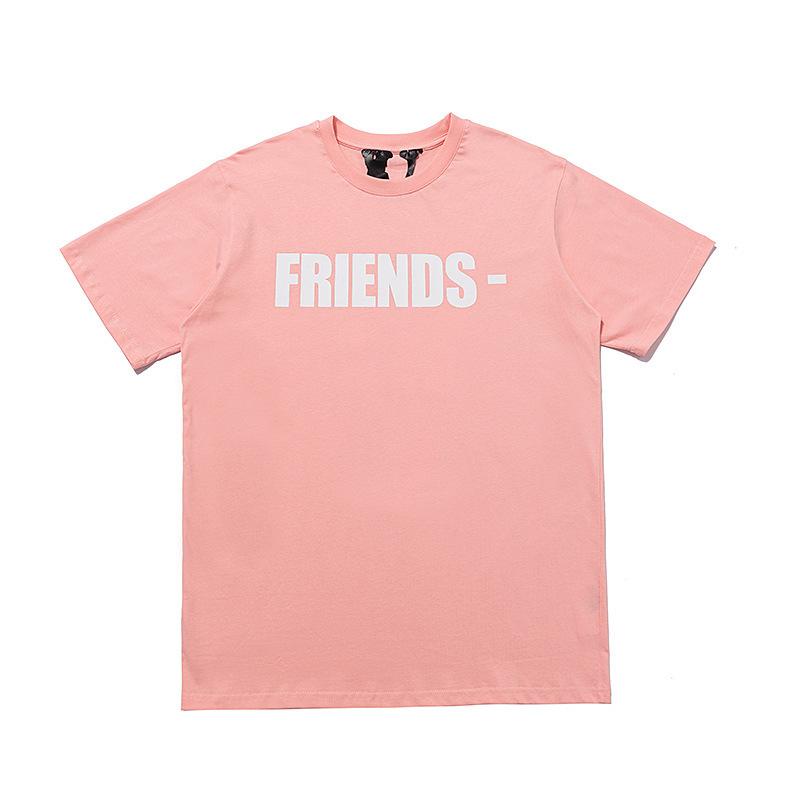 Vlone Summer Trendy Short Sleeve Short Sleeve Men's and Women's Tshirt