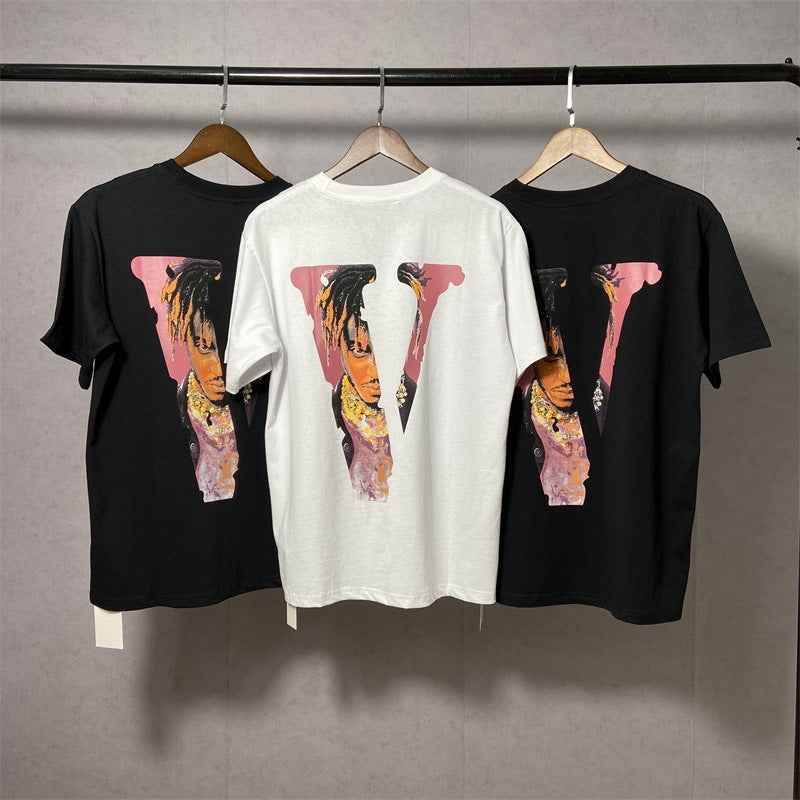 Juice WRLD T Shirt Vlone & Juice WRLD Printed Hip Hop Loose T-shirt