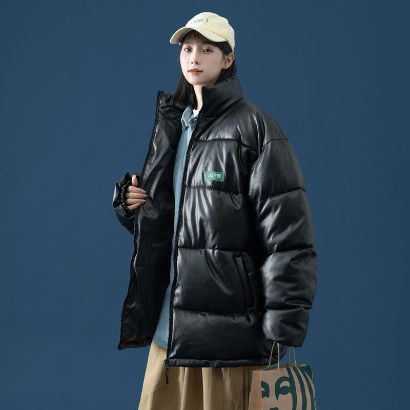 Men's Autumn Winter Coat Couple Stand-up Collar Cotton-Padded Clothes