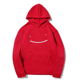 Smiley Face Hoodie Print Casual Fashion Loose Men's Hoodie