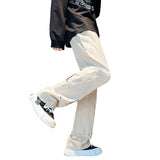 Men Cargo Pants Men's Overalls Casual Pants Straight-Leg Pants