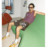 Rrr123 Shorts Graffiti Cartoon Print Looped Pile Shorts Patchwork Retro Sweatpants