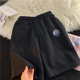 Summer Men Shorts Retro Simple Solid Color Sports Shorts