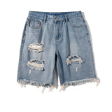 Men Shorts Ripped Denim Shorts
