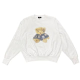 We11done Hoodie Bear round Neck Loose Casual Men and Women round-Neck Pullover