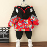 Toddler Boys Jackets Ultraman Clothes Boys Spring and Autumn Coat Anorak