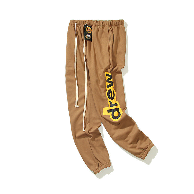 Justin Bieber Drew House Pants Trousers Track Sweatpants High Street Hip Hop Men's and Women's Casual Trousers