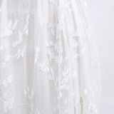 Women Lace Wedding Dress Women's White Sleeveless Long Wedding Dress Mid-Waist Evening Dress