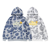 Man Fall Winter Outfis Winter Hip Hop Hooded Sweater Couple Casual Pullover