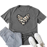 Boy Mama T Shirt Leopard Print Love Mama Printed T-shirt
